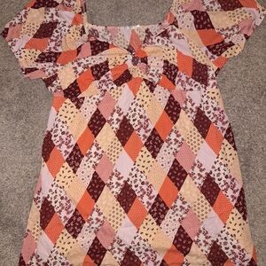 Floral Patchwork Women's Top